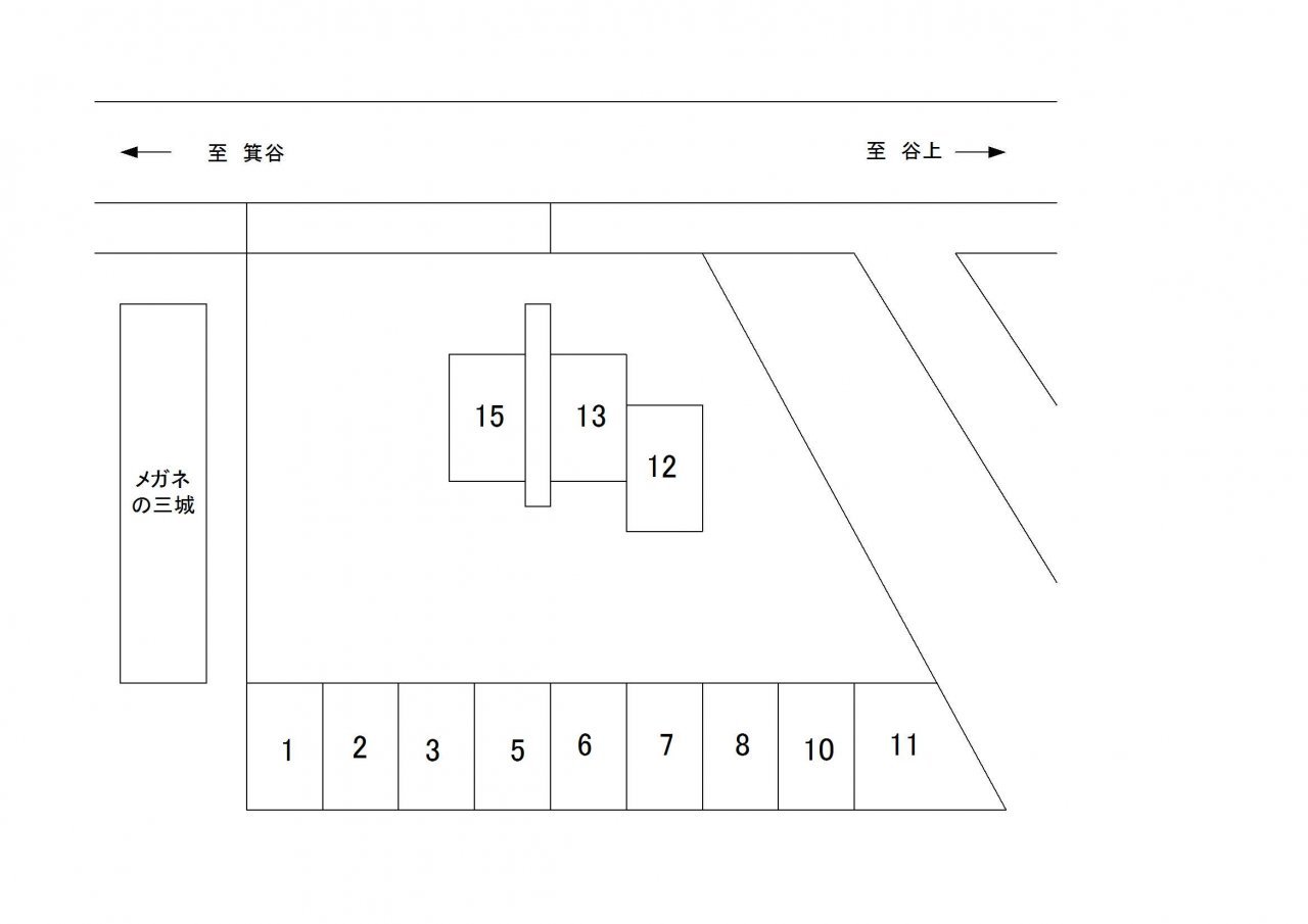 西町駐車場　配置図