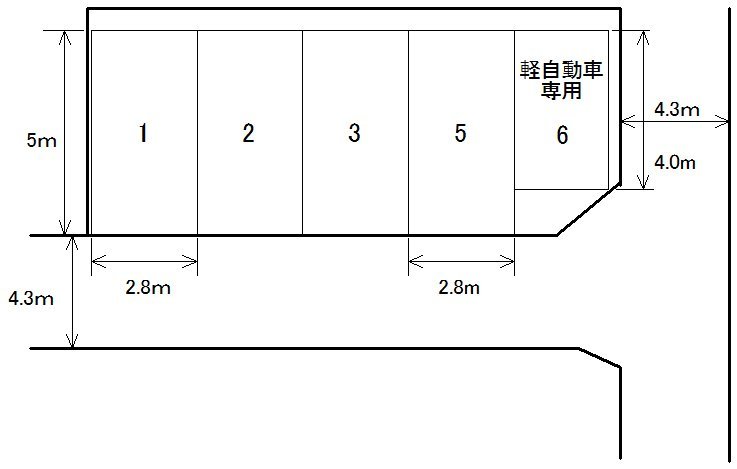 さくらモータープール　配置図