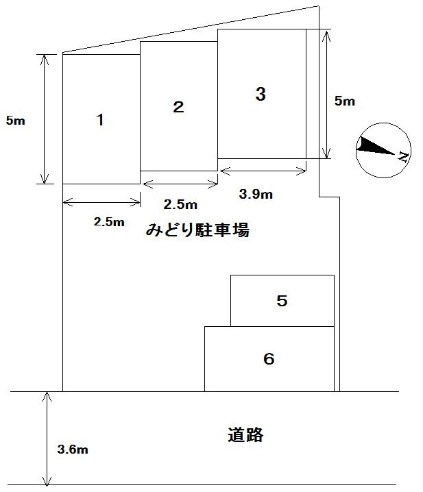 みどり駐車場　配置図