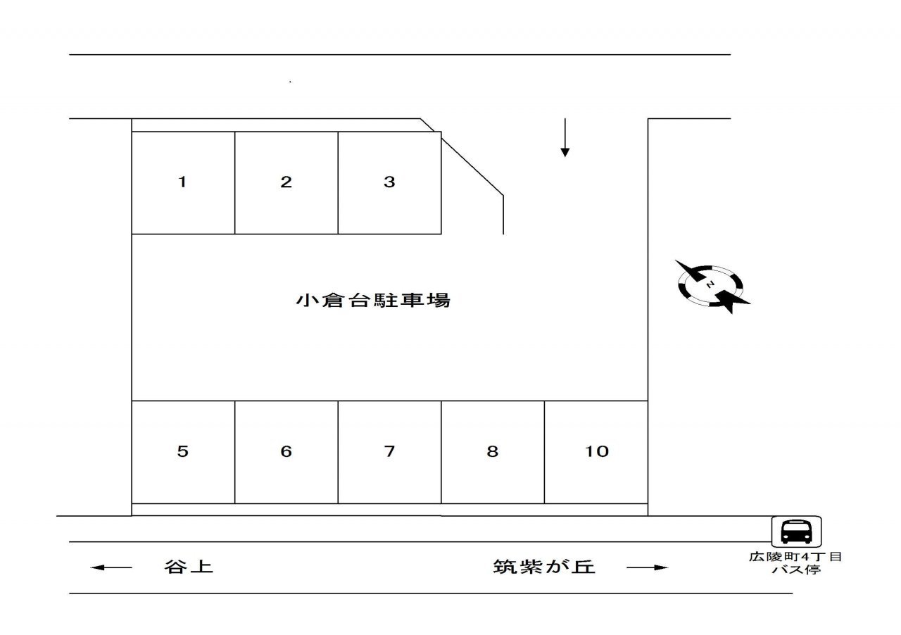 小倉台駐車場　配置図